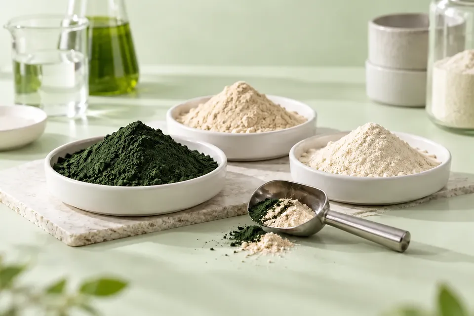 Illustrative ingredient powders for formulation blending