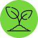 Icon representing nitrogen-fixing bio-fertilisers for soil health.